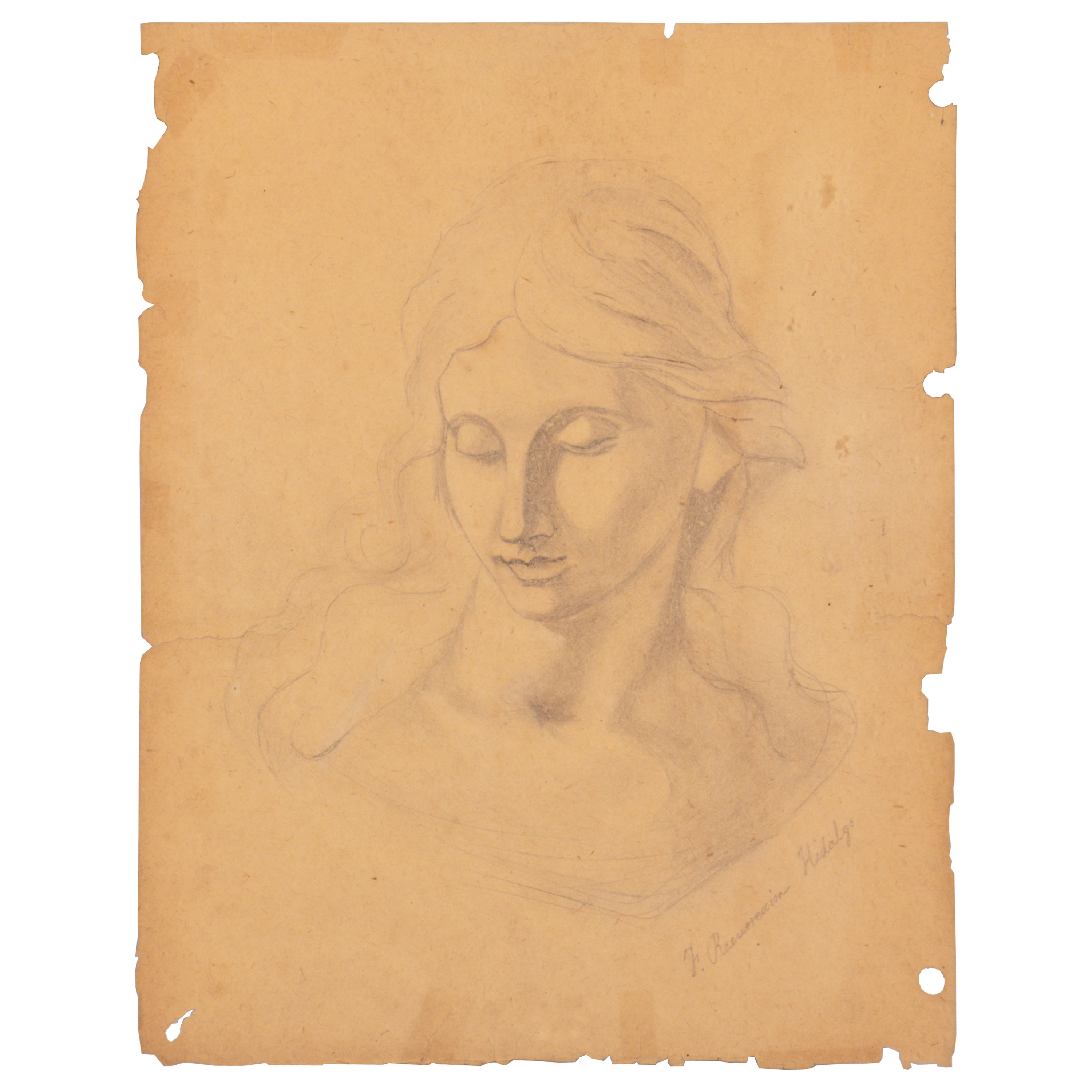 F Lix Resurrecci N Hidalgo Untitled Study Of A Lady