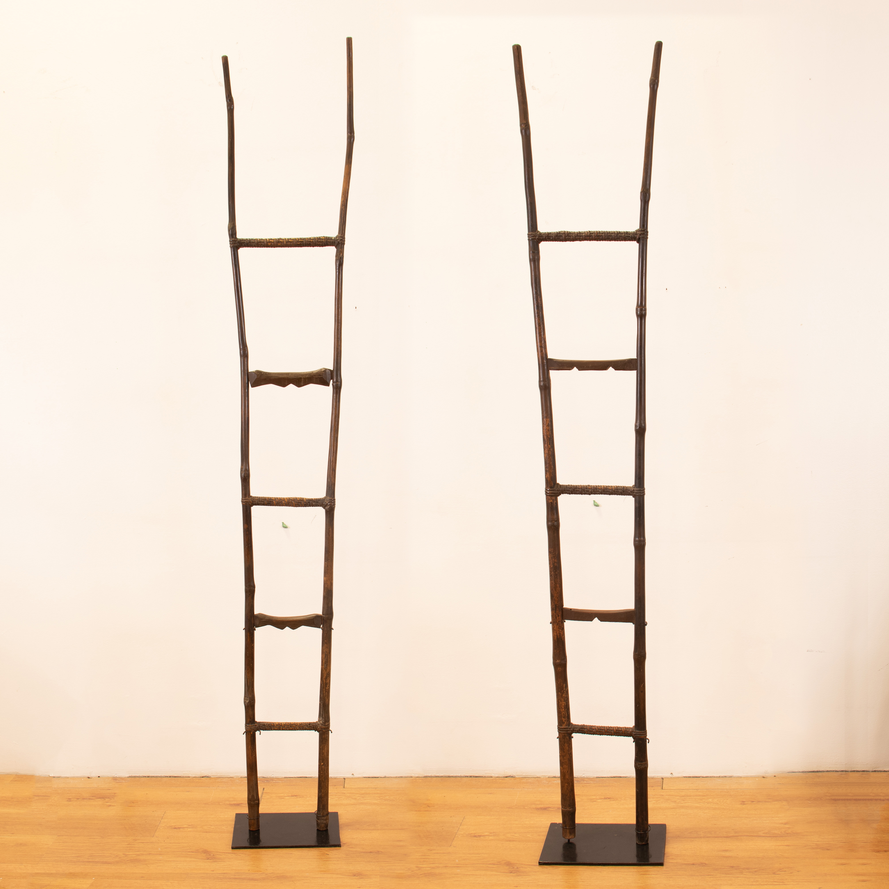 Native Ladder - A lot of 2 traditional Cordilleran bamboo ladders