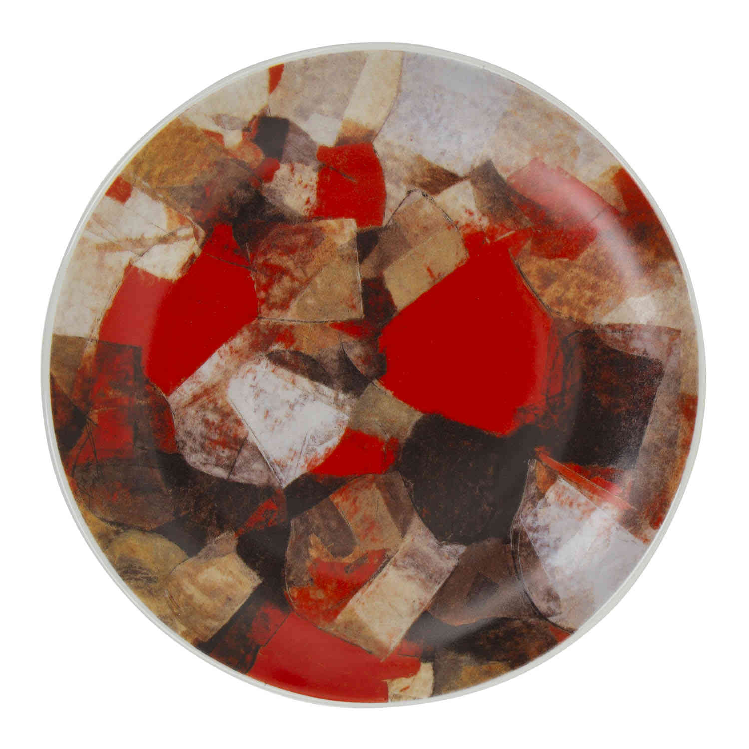 Jose Joya (19311995) A 'Red Talisman No. 18' ceramic plate