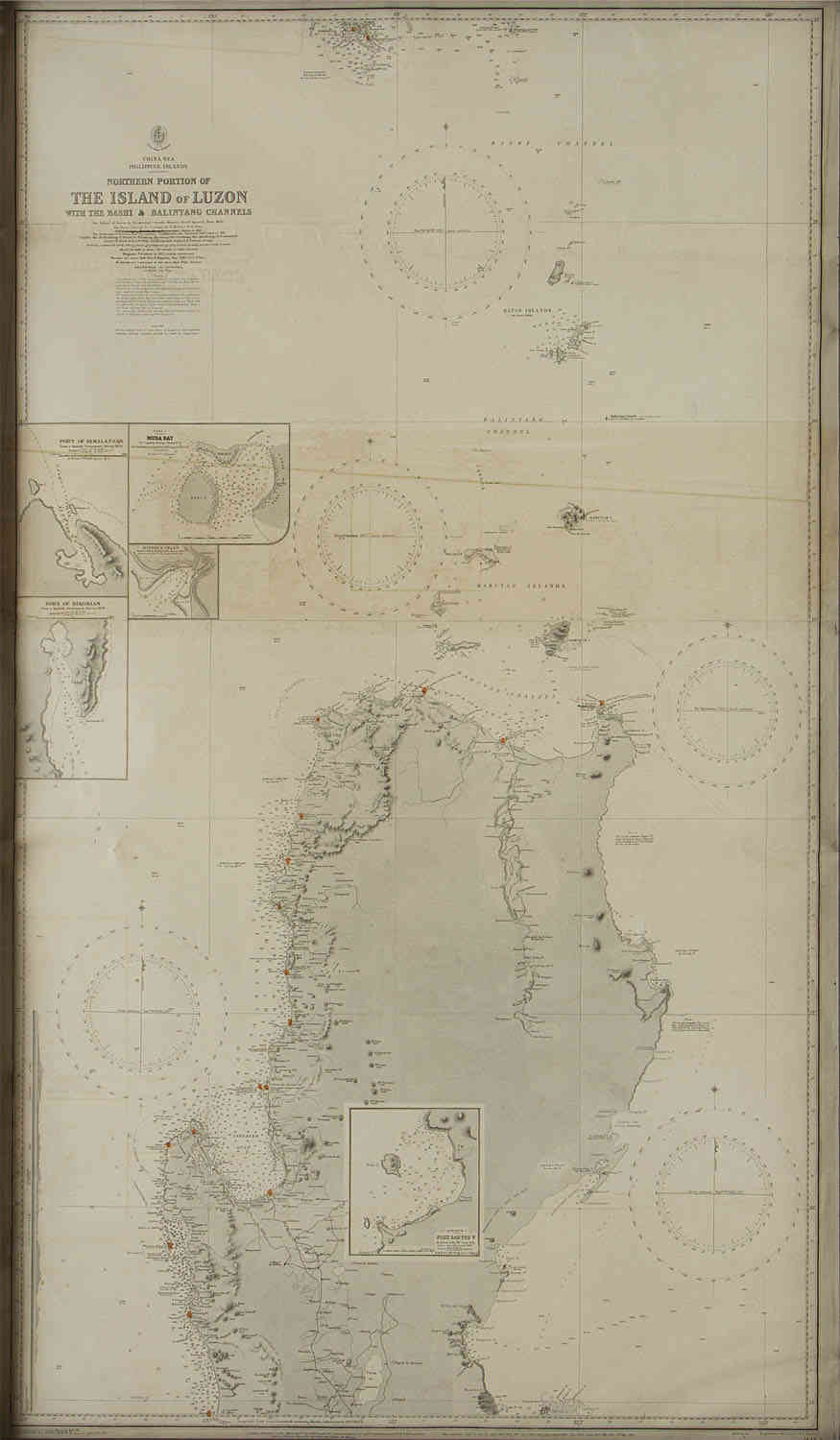 British Royal Admiralty - Northern portion of the island of Luzon with ...