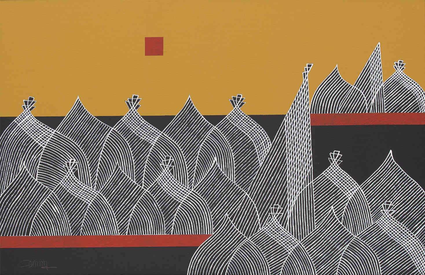 Arturo Luz (b. 1926) - Palitana White Temple