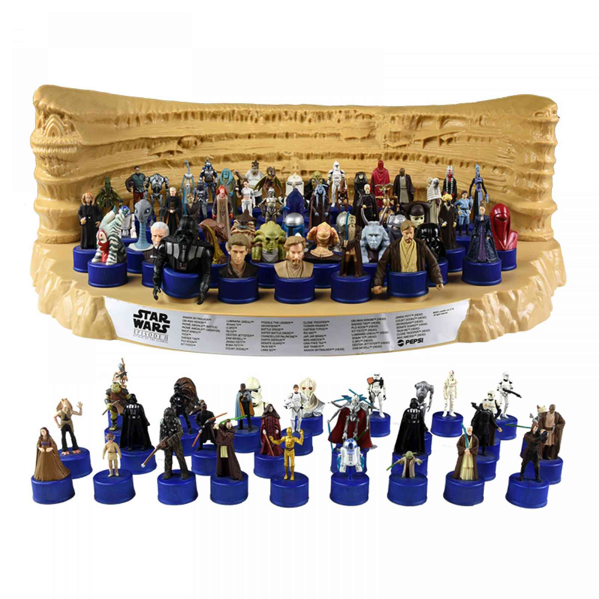 Pepsi Star Wars Episode II / III Bottle Cap Collection Stage / Attack of  the Clones / Revenge of