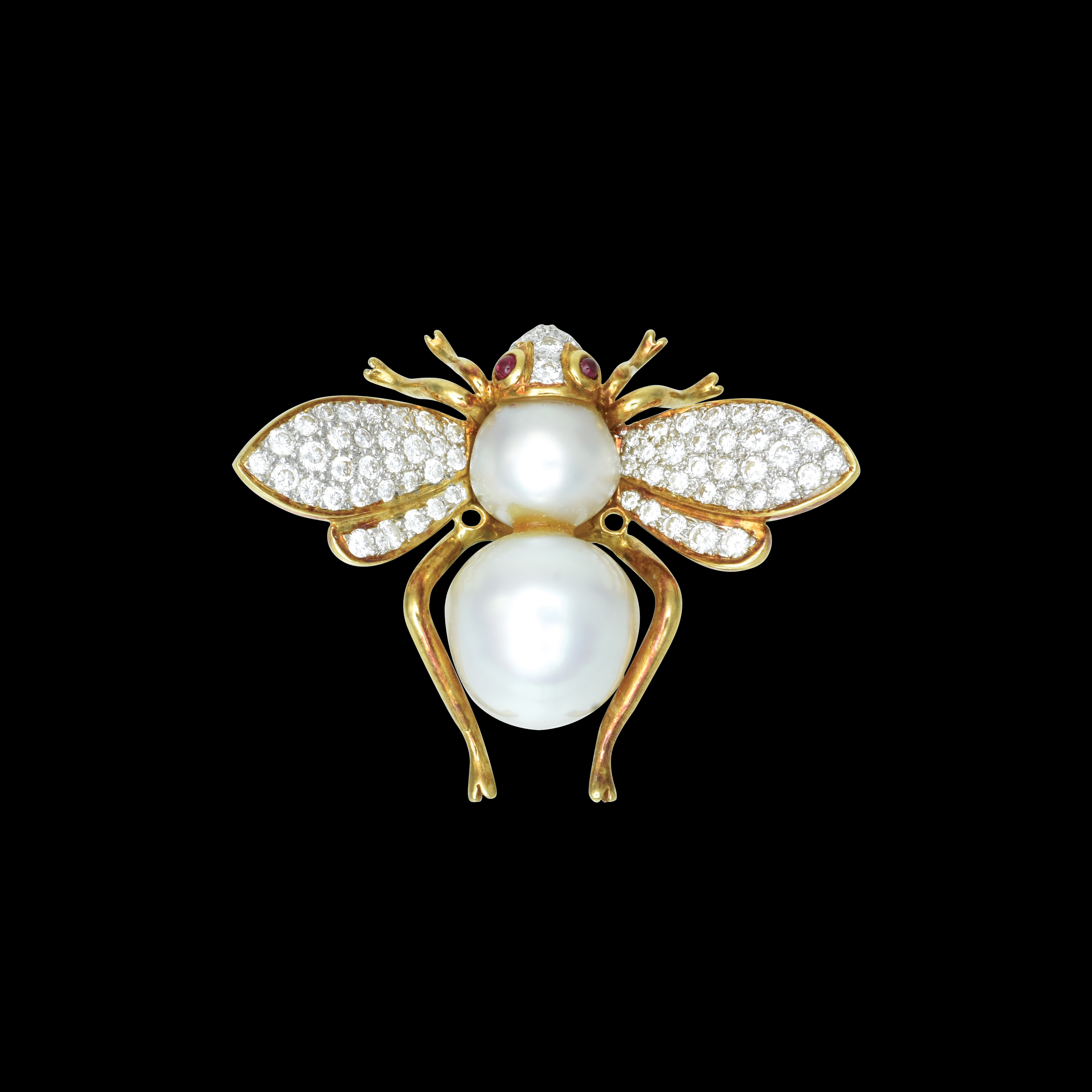 Spilla Ape Vintage Con Strass E Perle – 2 Pezzi – Gioiello Antico Da Donna – Regalo Creativo Per Matrimoni, Feste E Ufficio