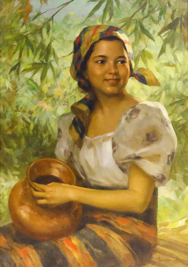 Dalagang Bukid 1958 By Fernando Amorsolo