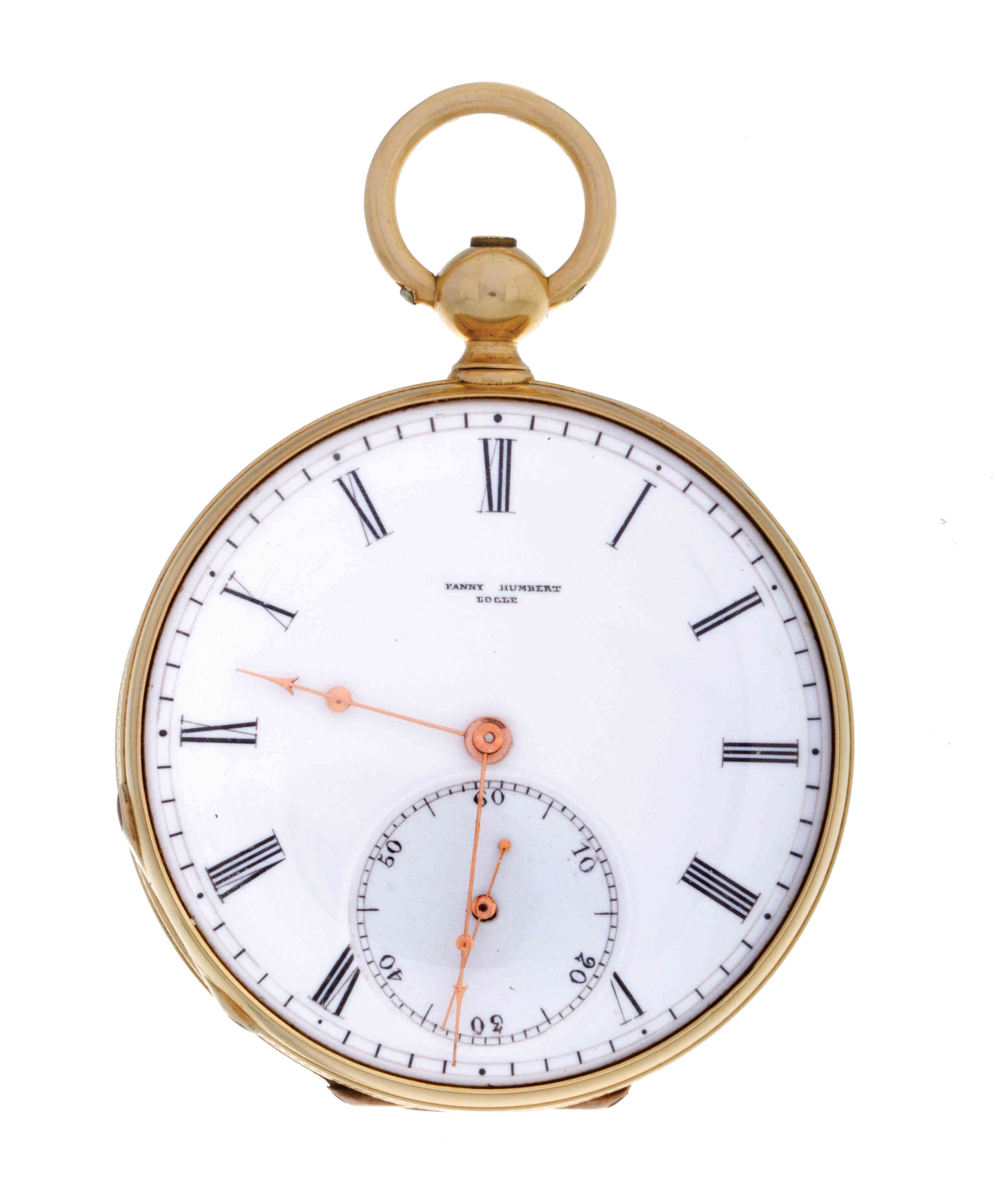 PENNY HUMBERT - 18K Gold Open Face Pocket Watch