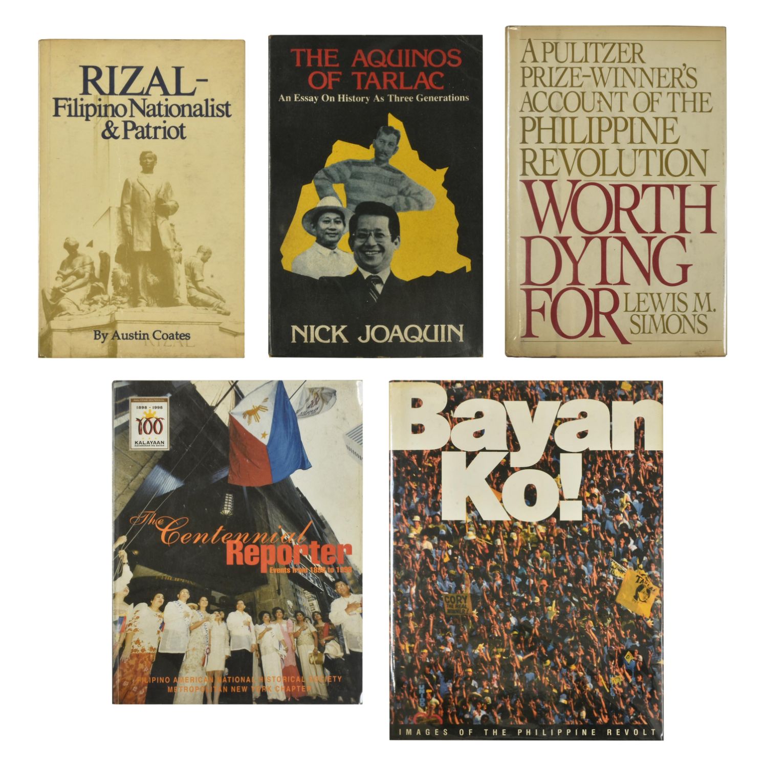 - A lot of 5 books on Philippine Subject Matter