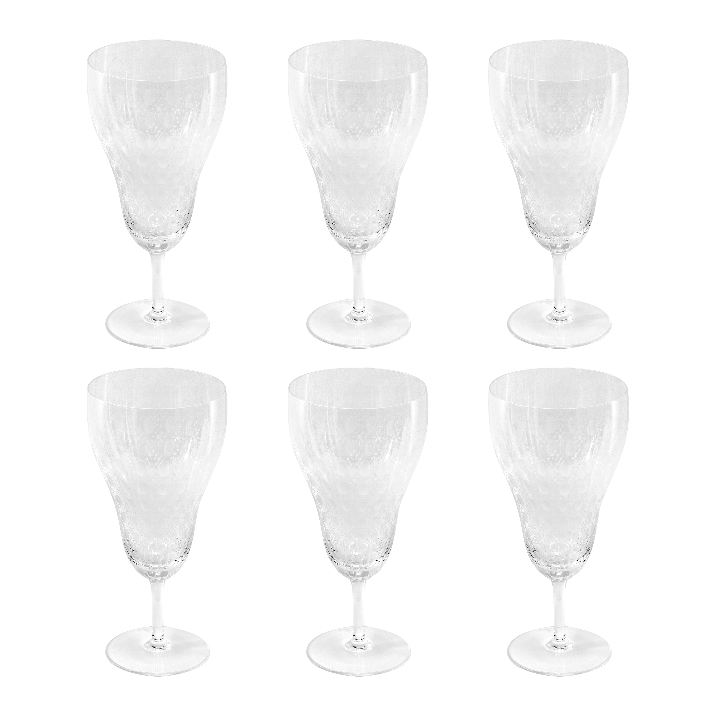 Rosenthal - A lot of six 1970 water goblets by Bjorn Wiinblad