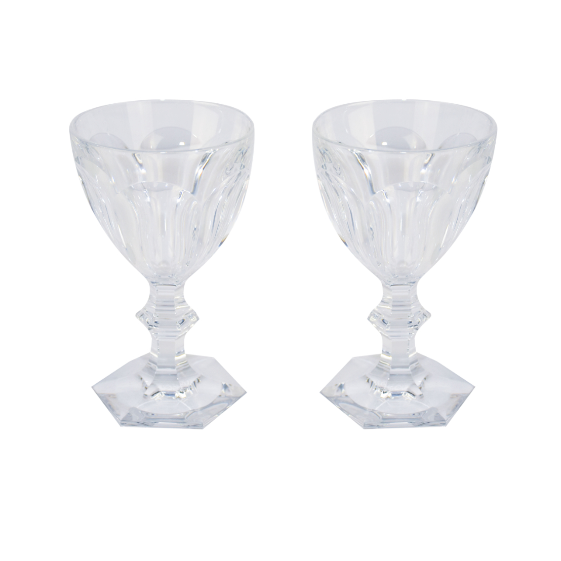 Baccarat A Pair Of Harcourt 1841 Crystal Wine Glass