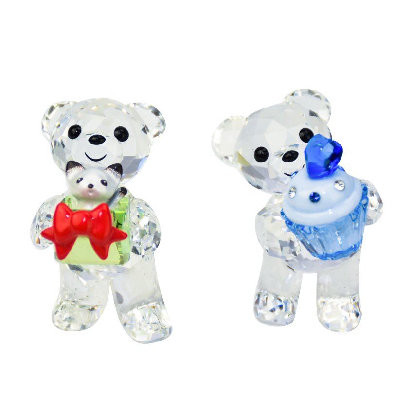 Swarovski - A pair of 'Kris bear' crystal figurines