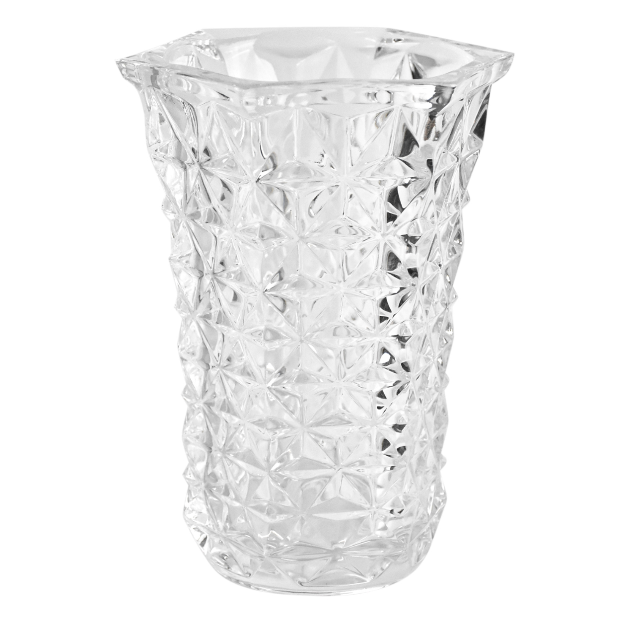 A heavy crystal vase