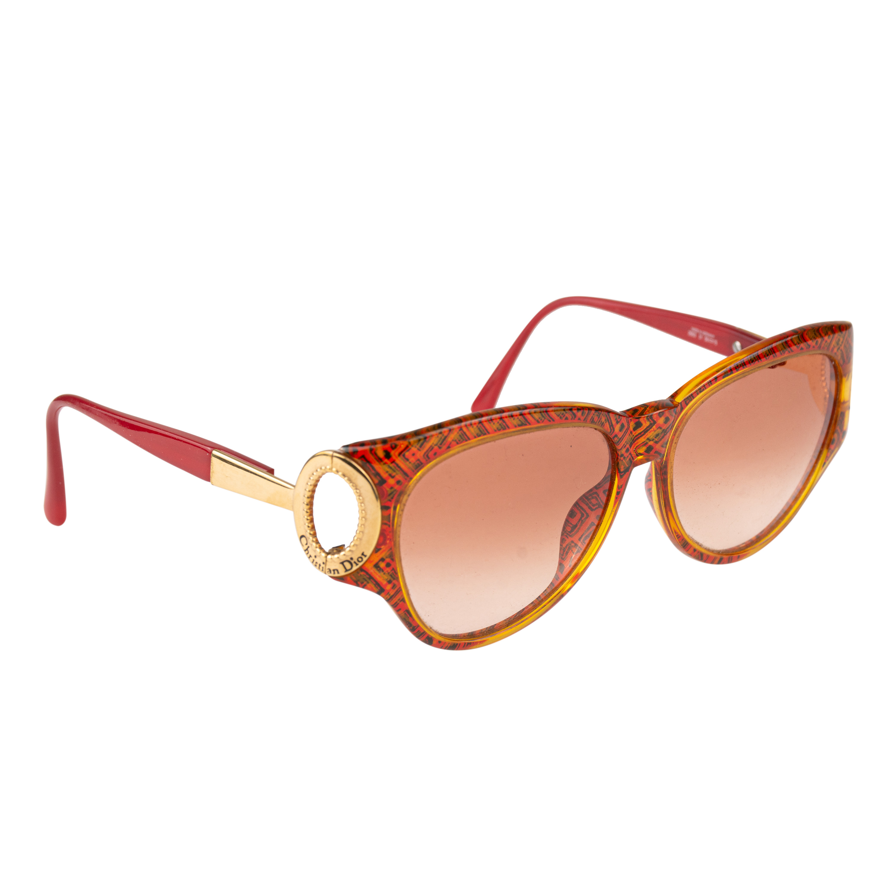 christian dior red sunglasses