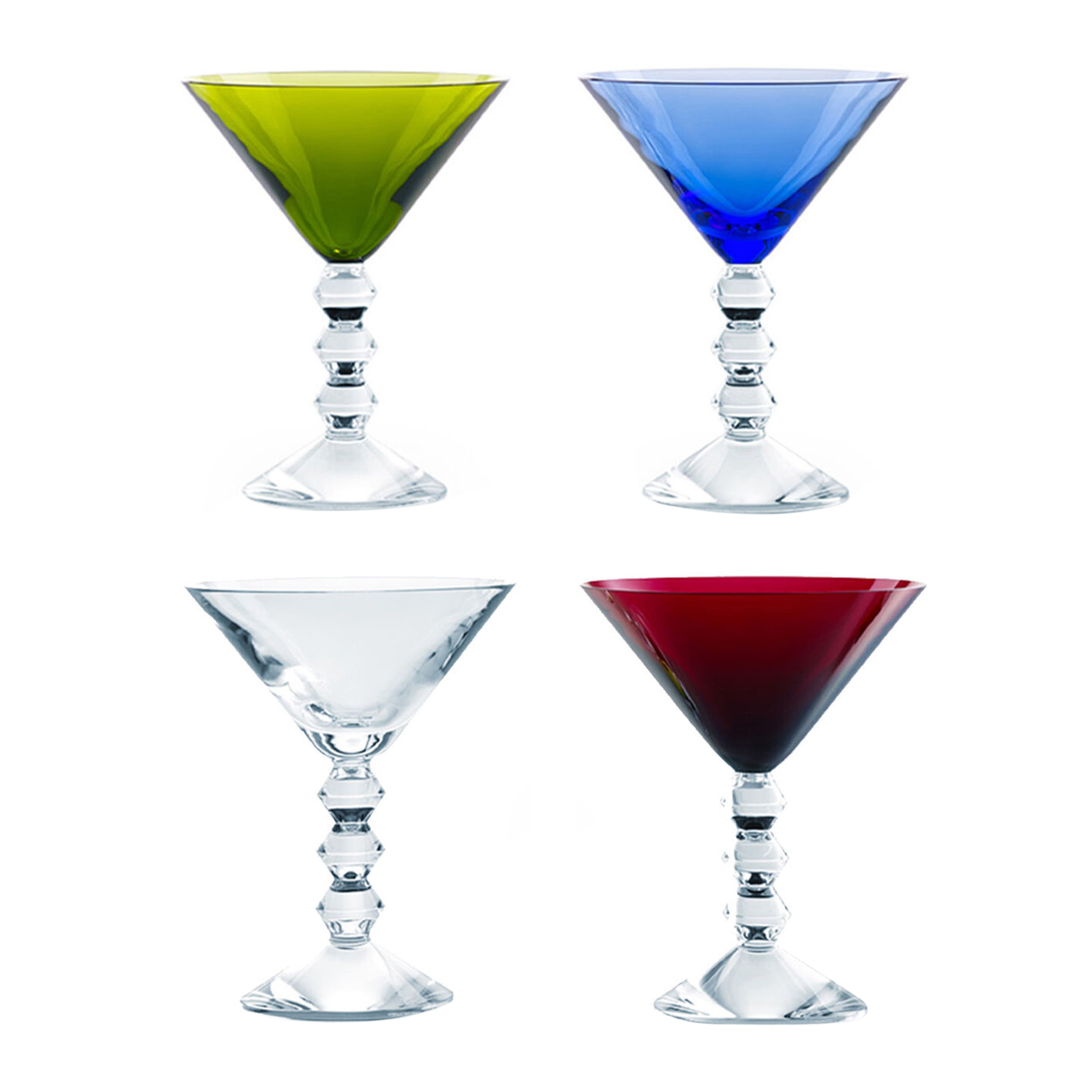 Baccarat A lot of 4 'Véga' martini glasses