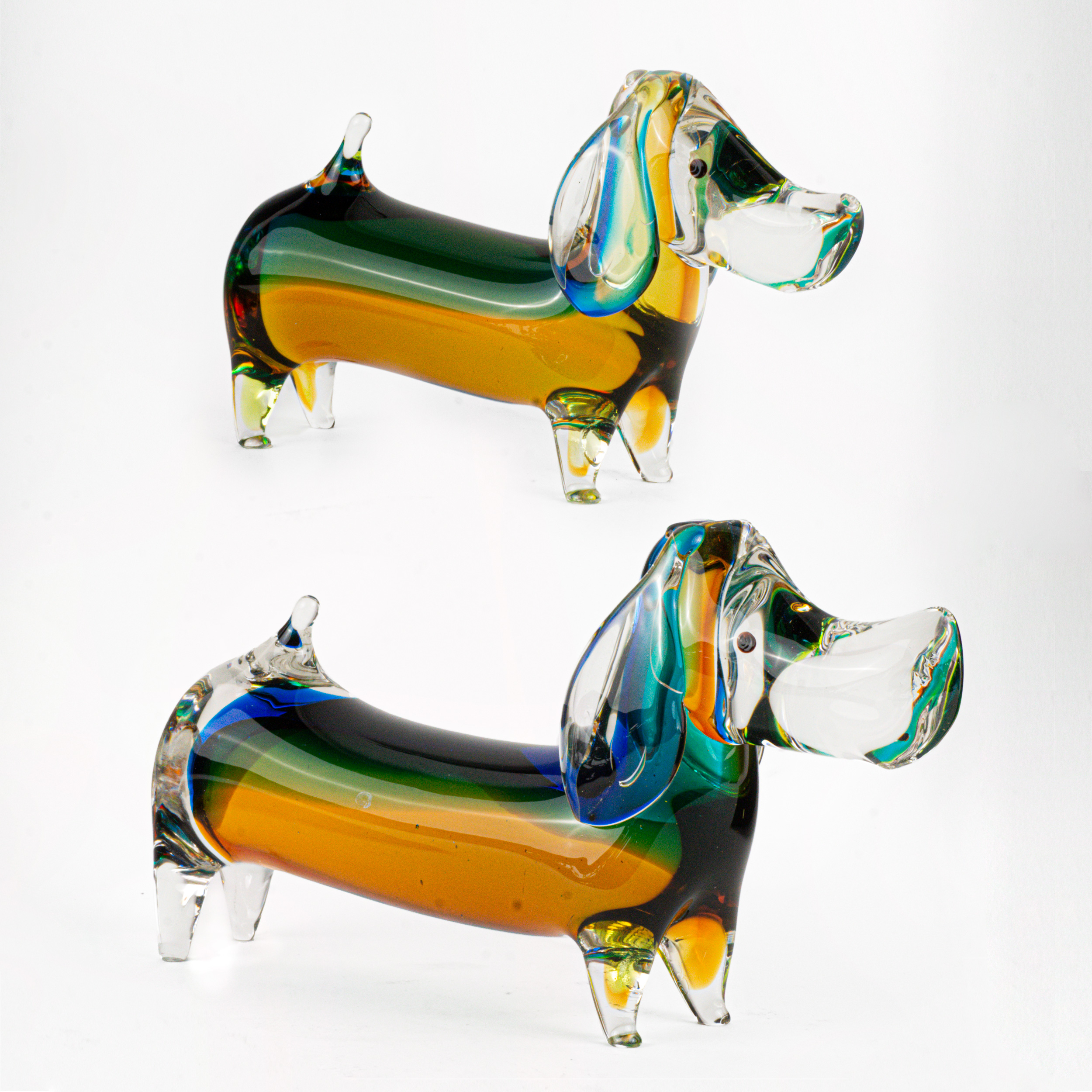 murano glass dog