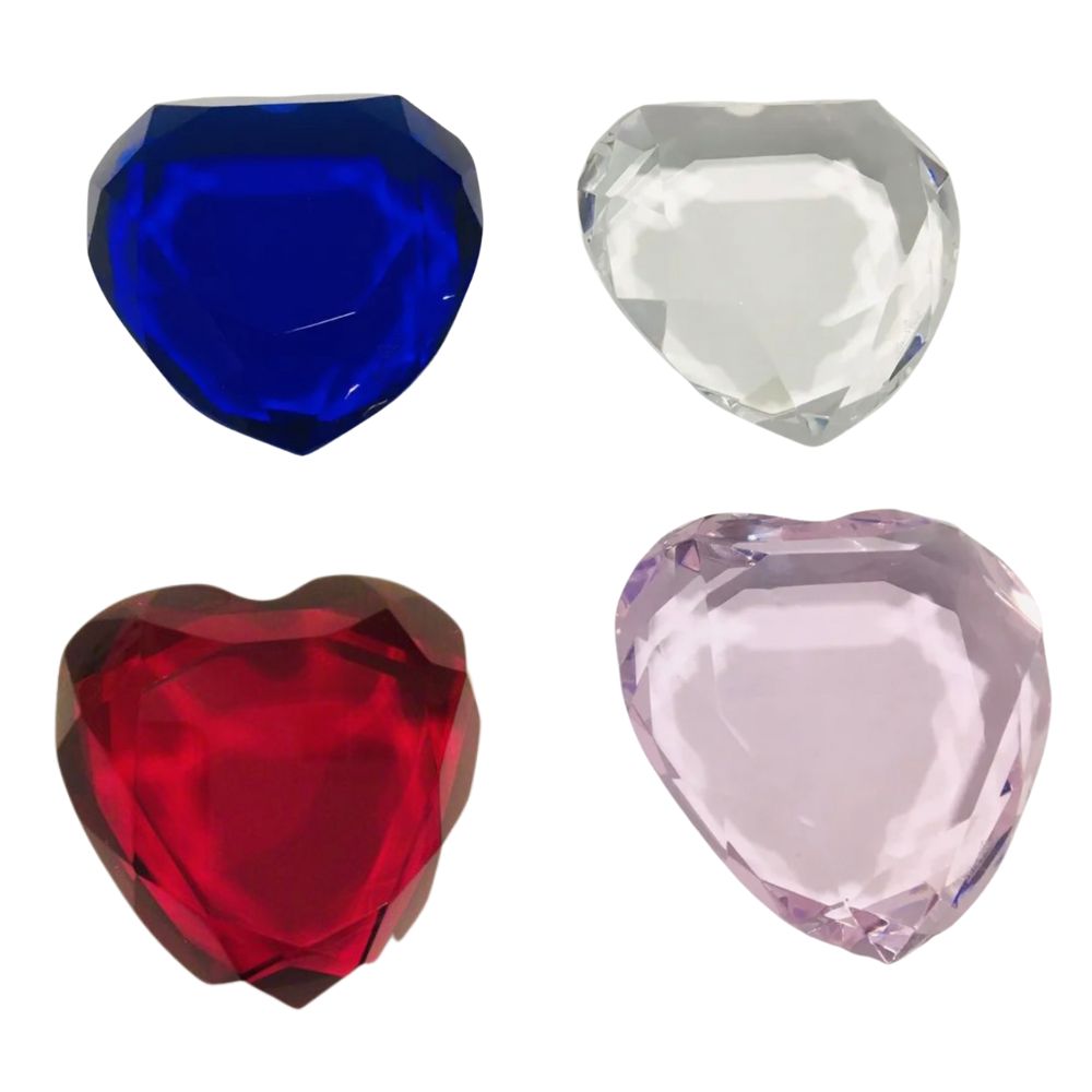 rosenthal-a-lot-of-4-crystal-heart-paperweights