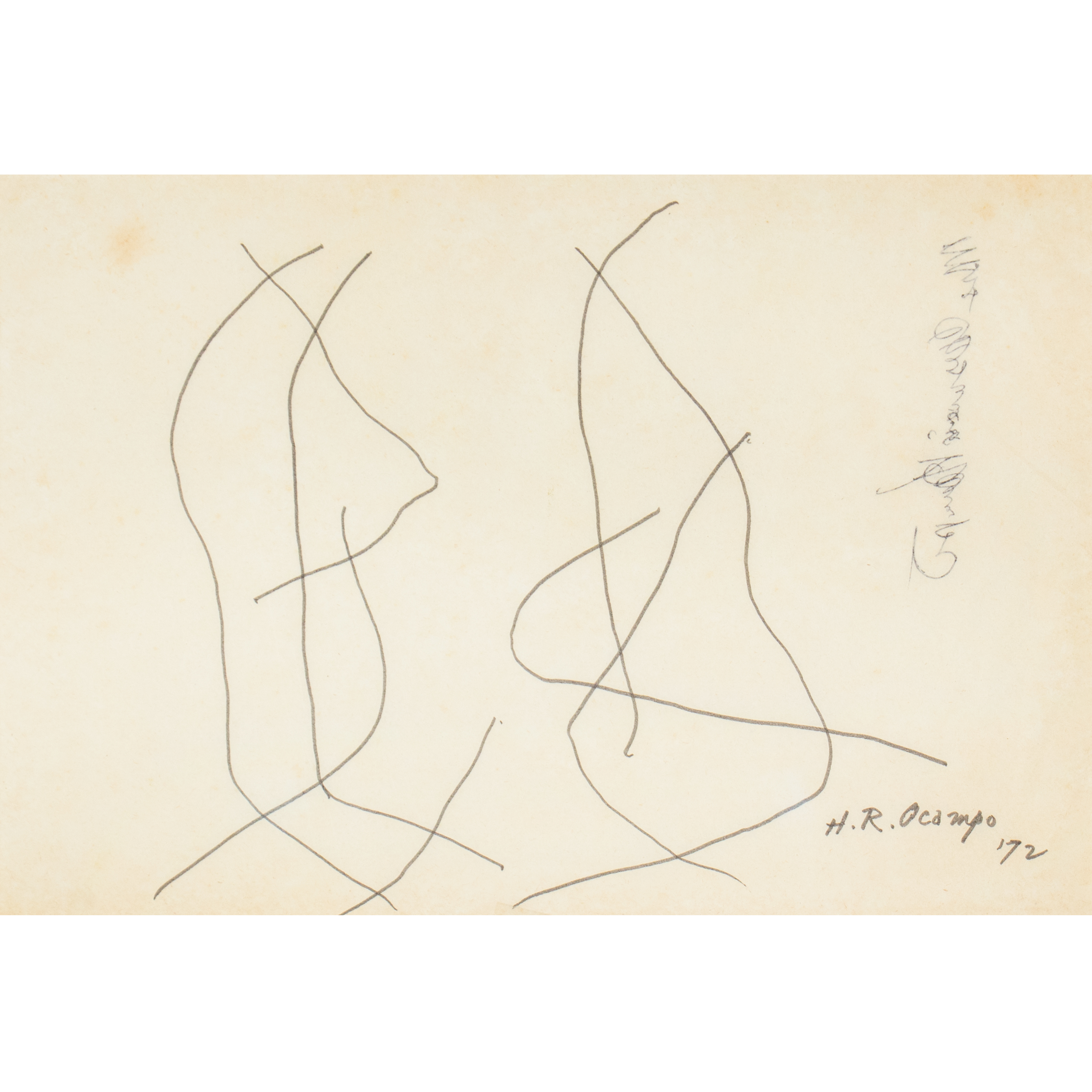 Untitled Drawing H.R. Ocampo (1911 - 1978) - Untitled