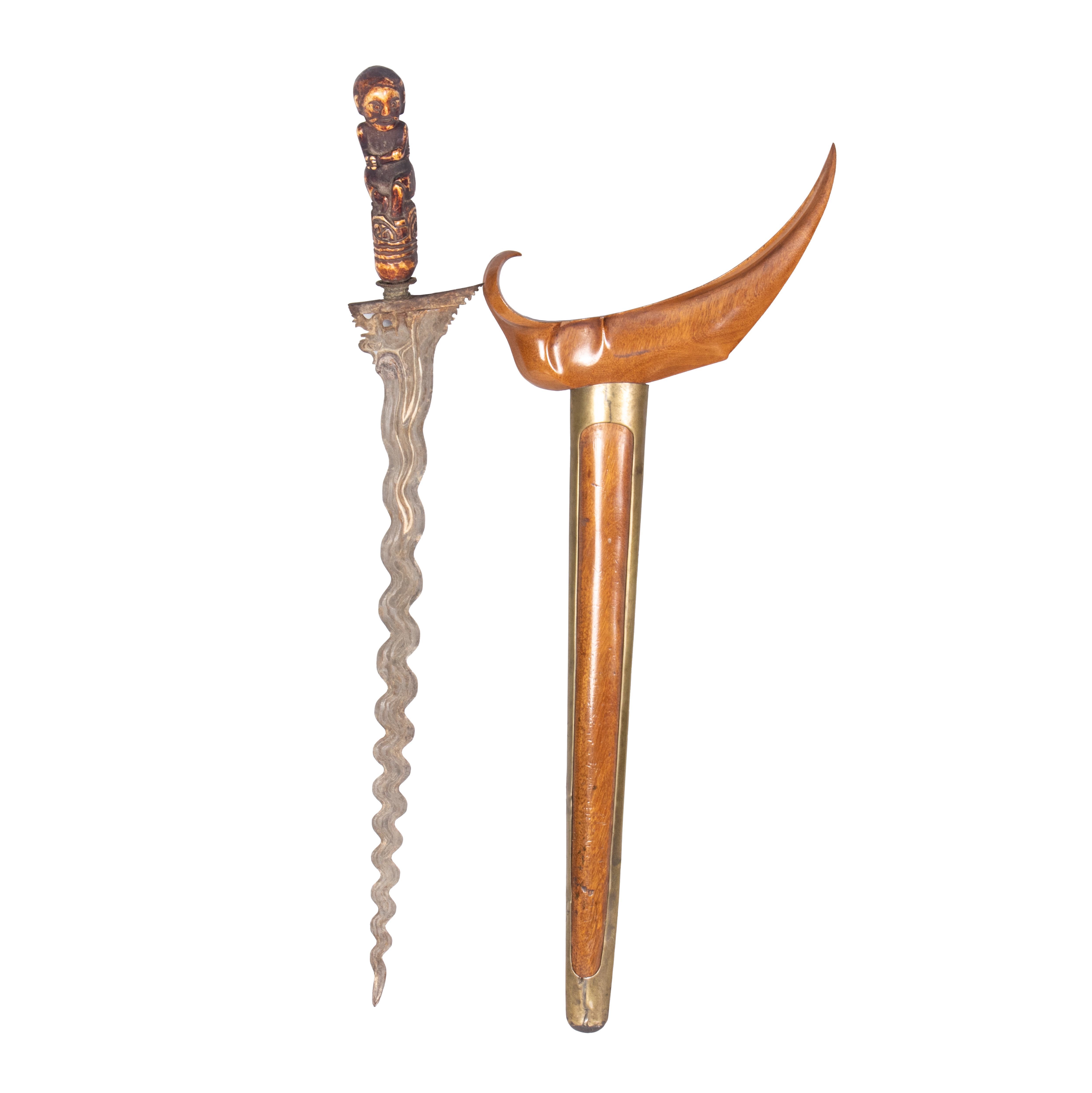 - A Javanese keris with ivory handle