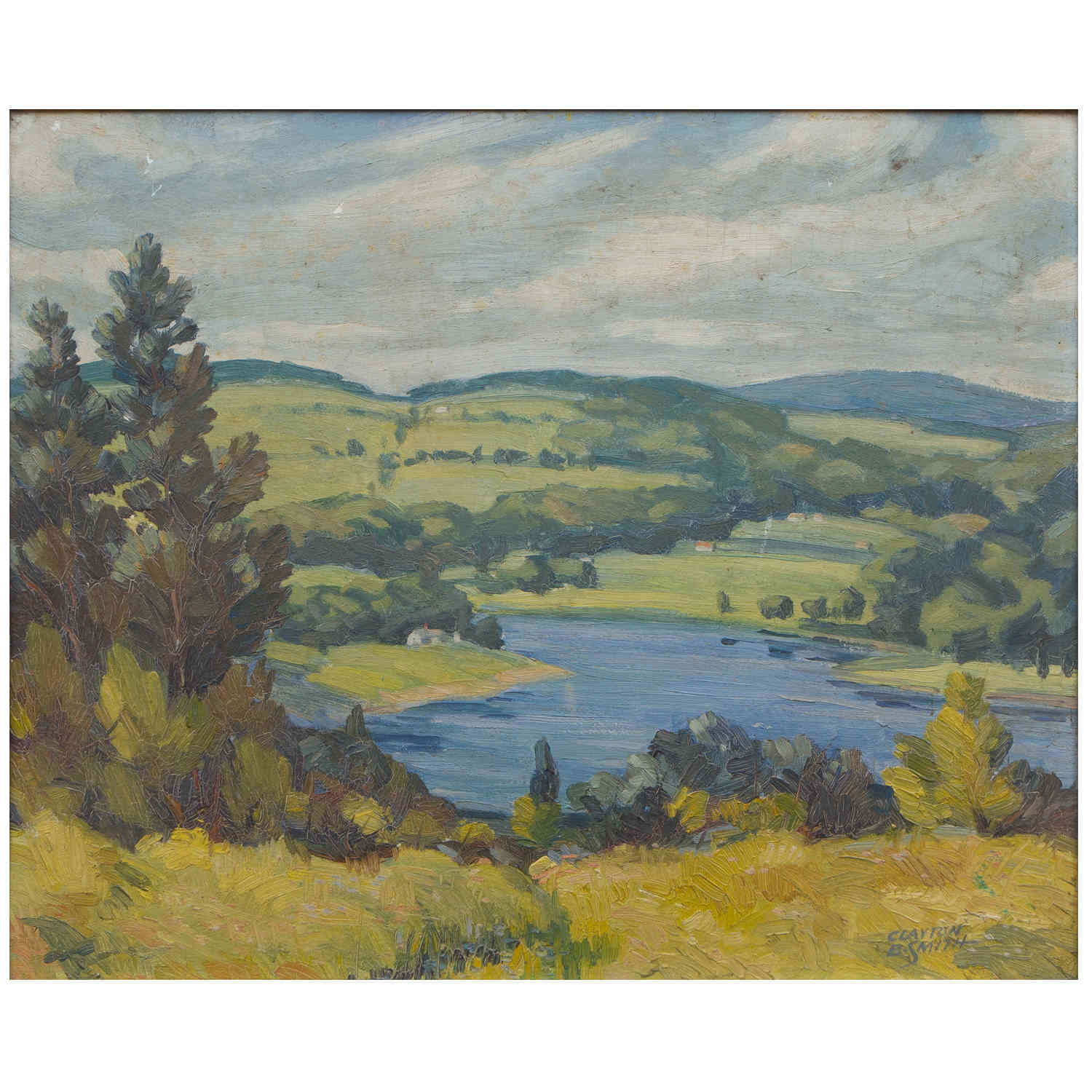 Unknown Artist signed 'Clayton' - Untitled (Landscape)