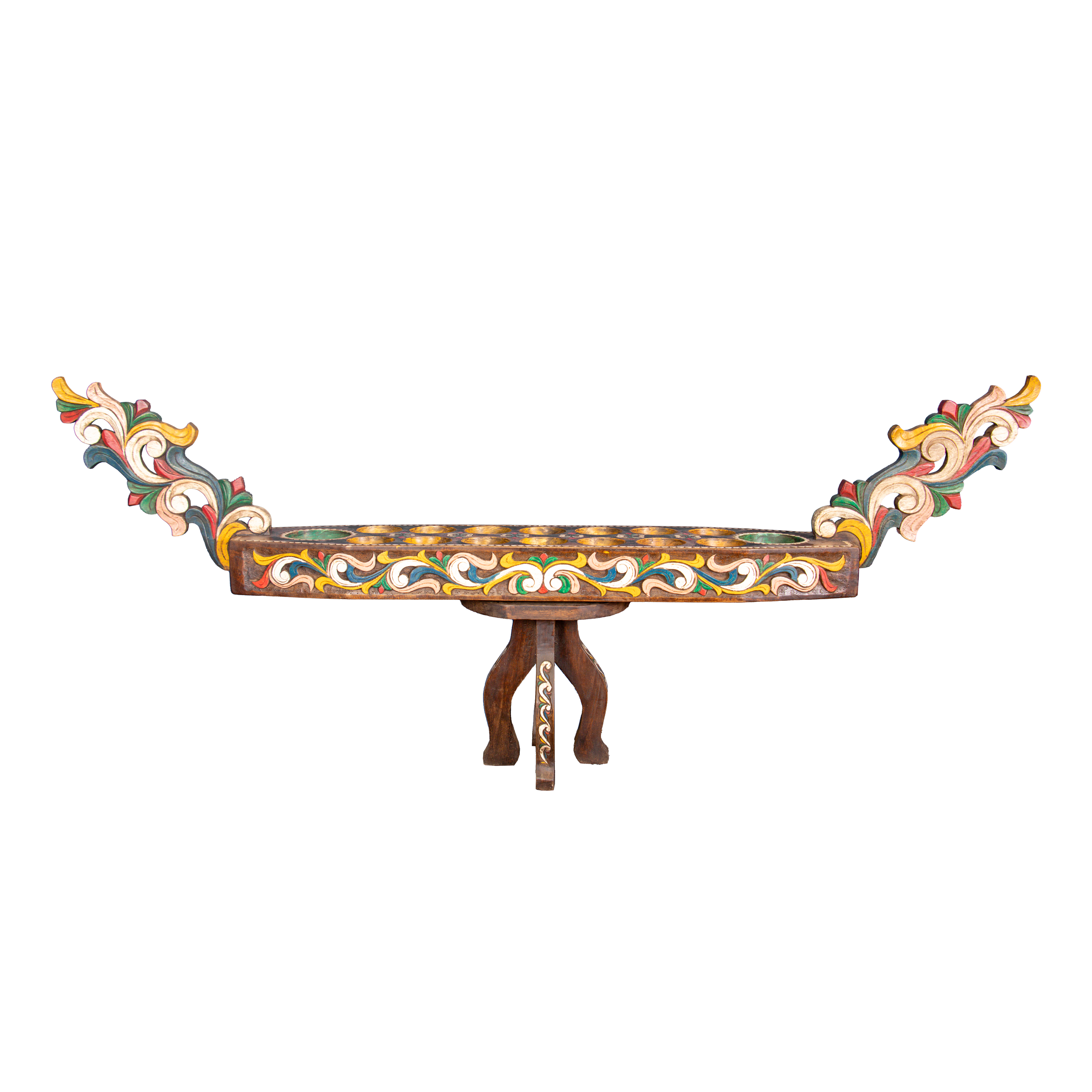 Sunka Shells - A sungka with cowrie shells