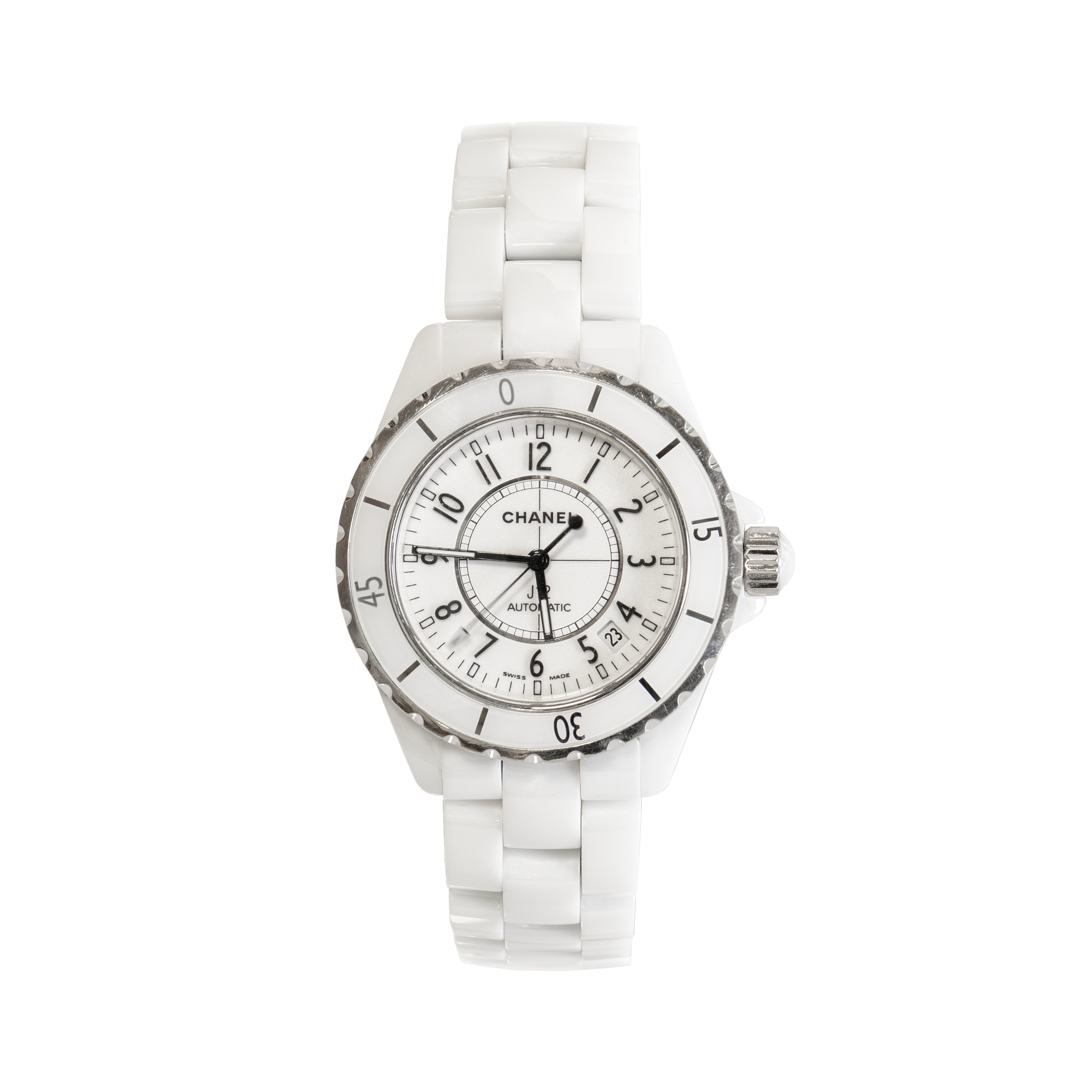 Chanel - A J12 watch in white